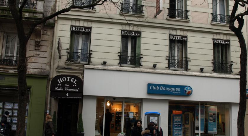 Hotel Des Buttes Chaumont Paris Bagian luar foto